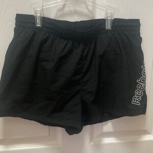 Reebok Black Women's Athletic Shorts with Side Logo Medium
